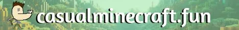 Casual Minecraft banner